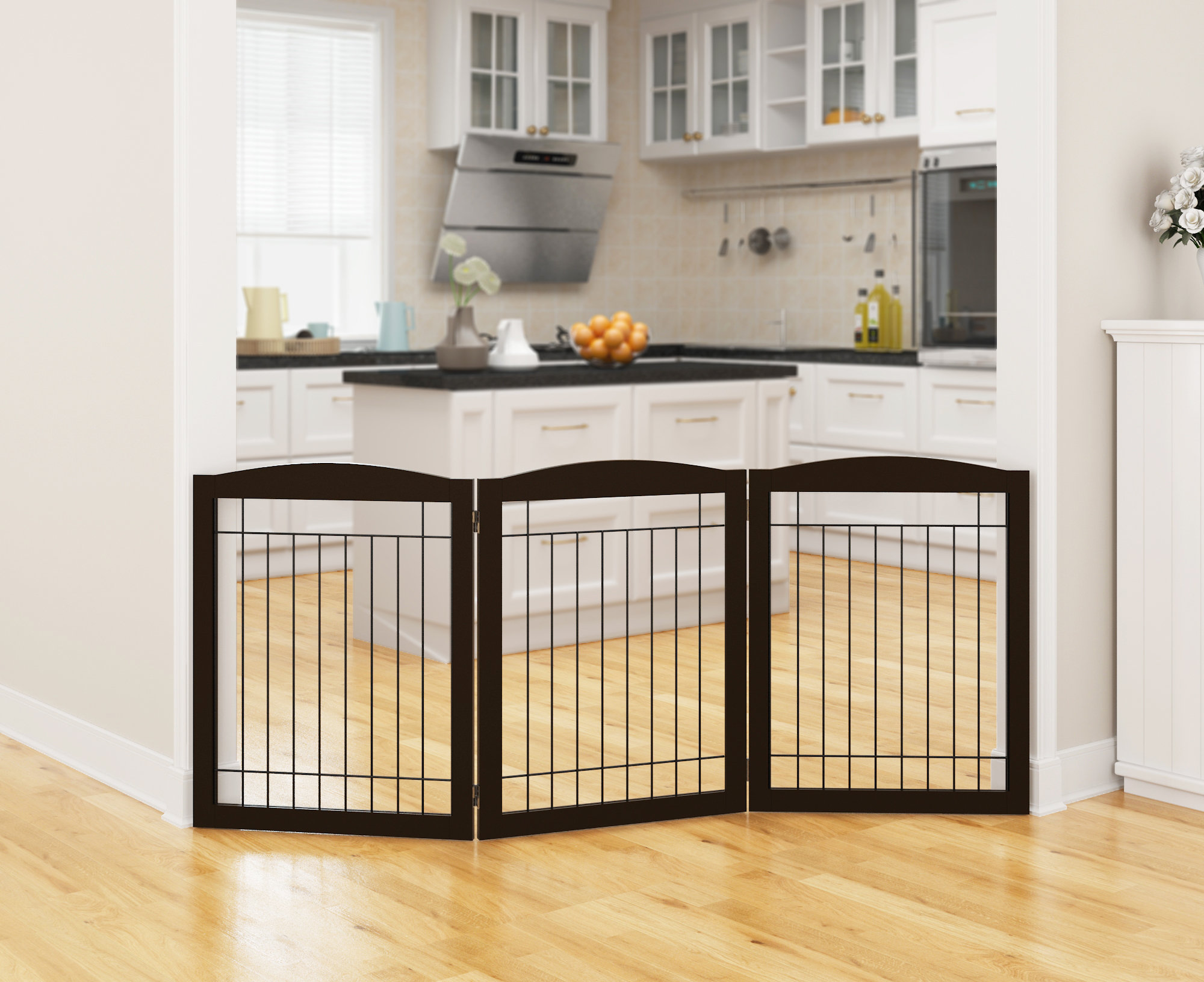 folding pet gates 3 panel