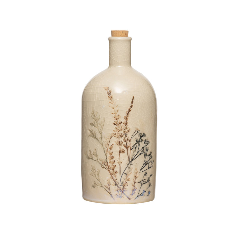 Rosalind Wheeler 24 Oz Stoneware Debossed Floral Decorative