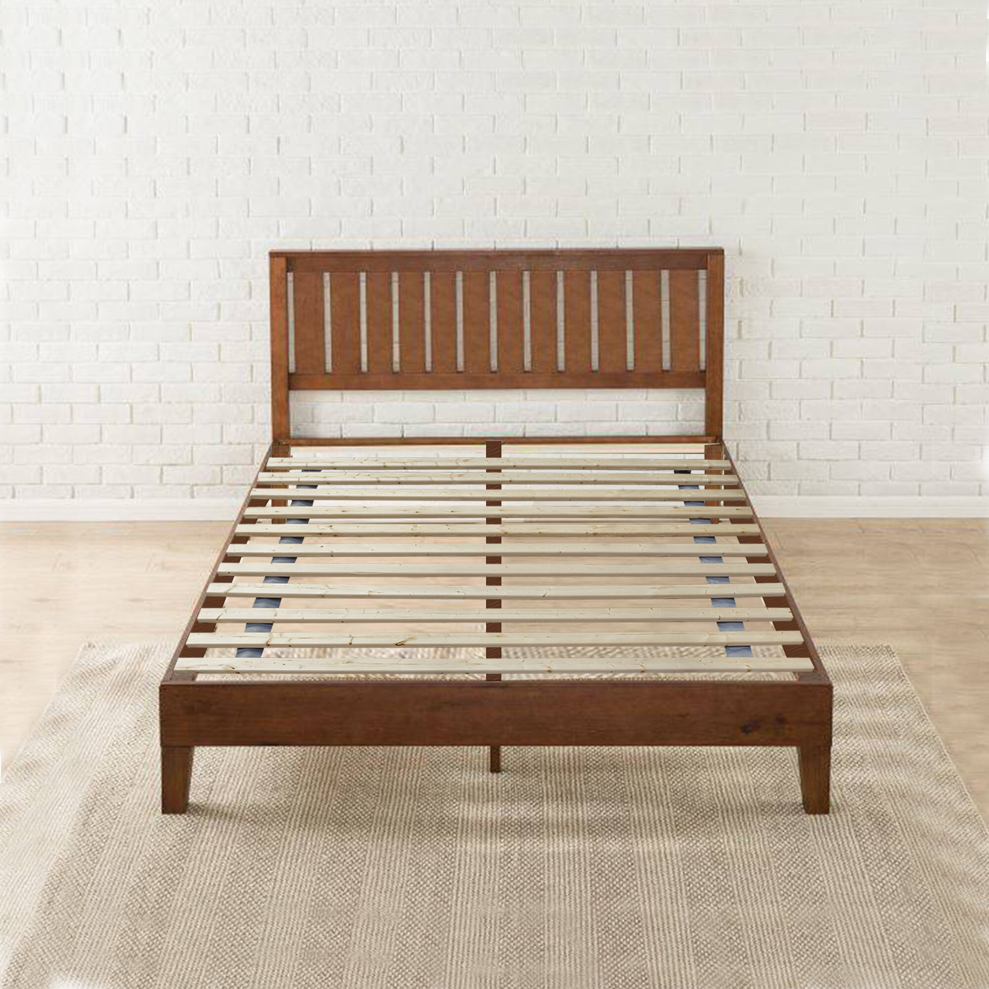 wooden bed slats queen