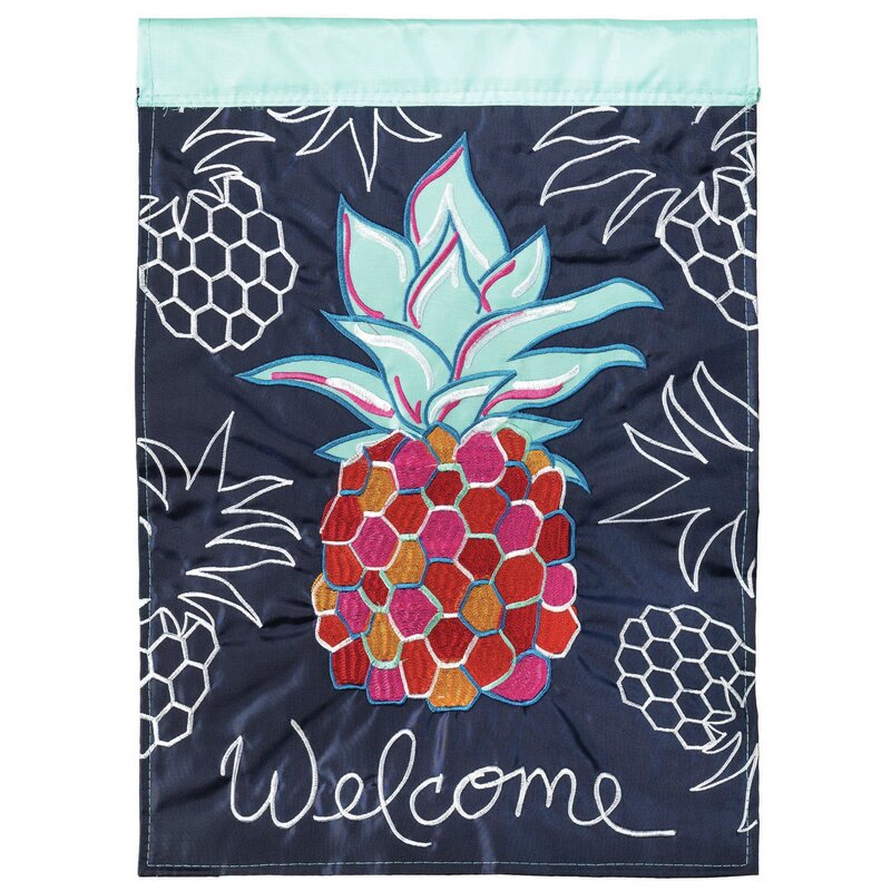 Pineapple Wall Decorations - Timko Whimsy Pineapple Garden Flag