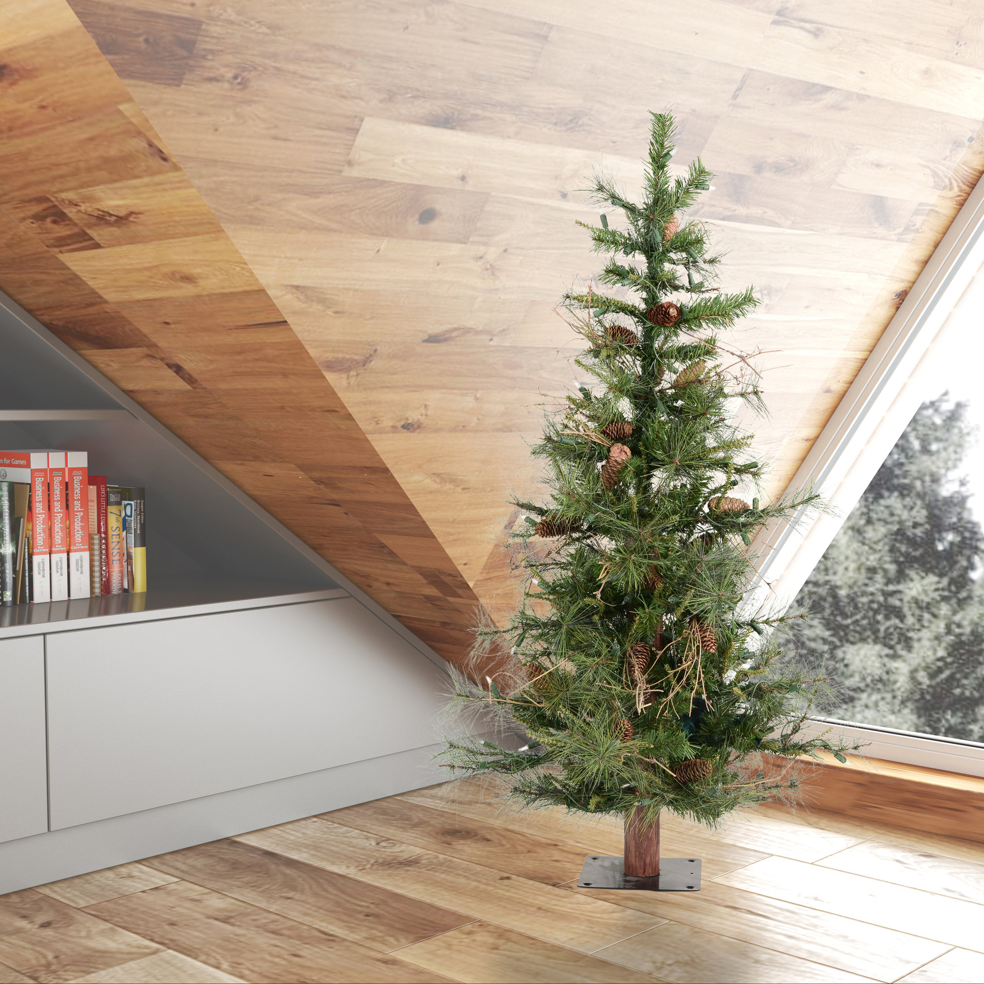 The Holiday Aisle® Ashland Fir Tree Ashland Fir Artificial Christmas