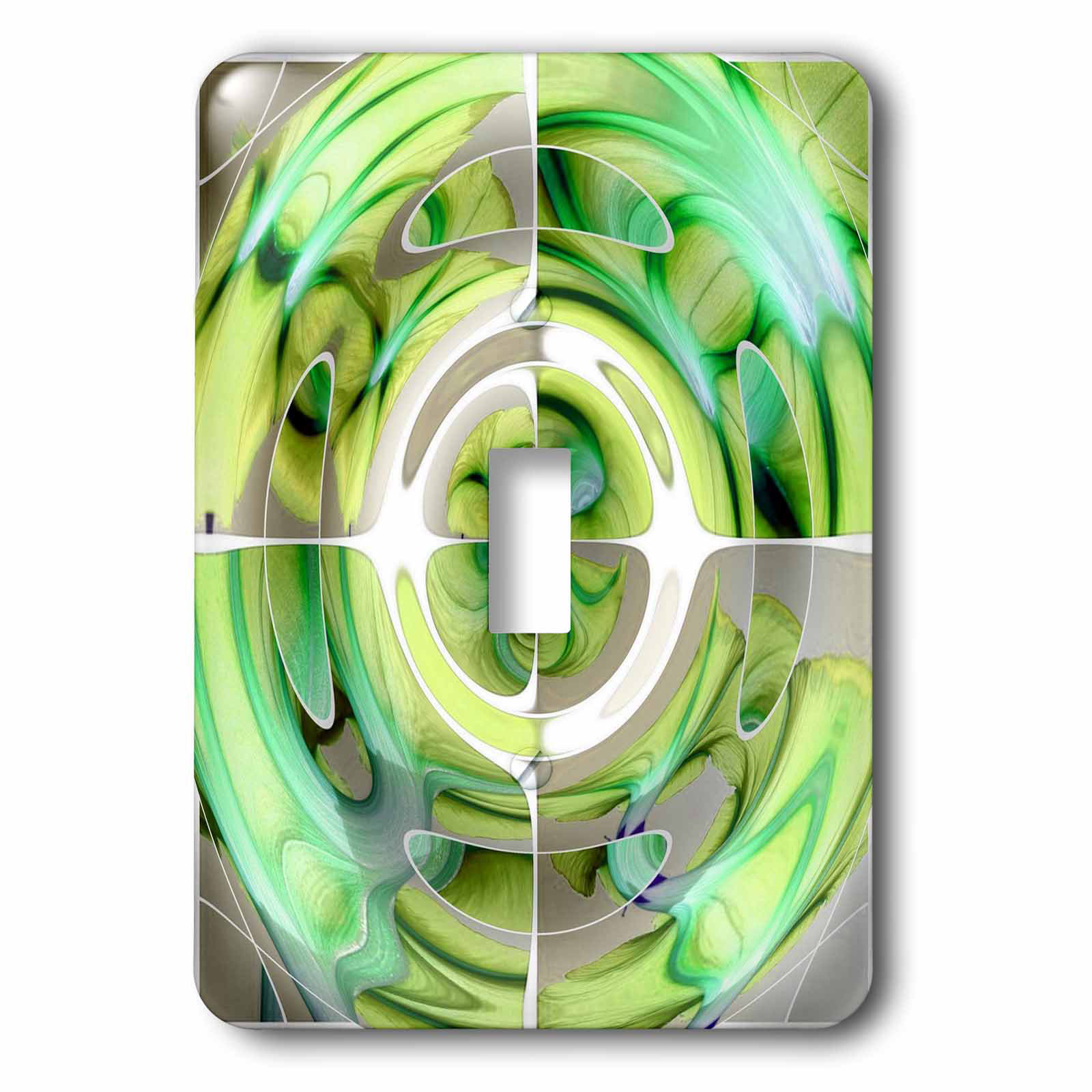 3drose Lime And Abstract 1 Gang Toggle Light Switch Wall Plate Wayfair