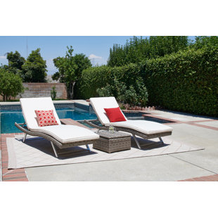 Rattan Sun Lounger Wayfair Hollaway Sun Lounger Set With Cushions Table