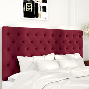 Deeanna Tufted Lush Velvet Upholstered Panel Headboard by Willa Arlo Interiors