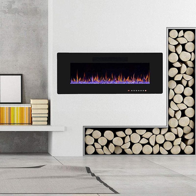 Orren Ellis Hamden Heater Flat Panel Recessed Wall Mounted