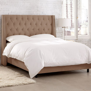 Go to store & view more images Skyline Furniture Charlotte Upholstered Panel Bed