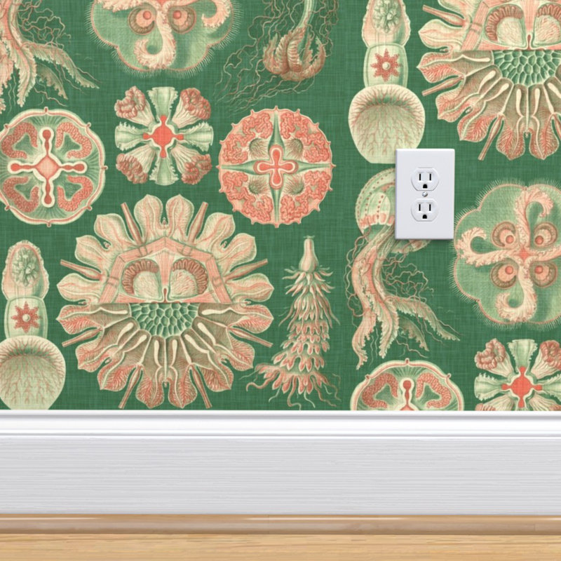 Bay Isle Home Thelma Sea Creatures Peel And Stick Wallpaper Roll