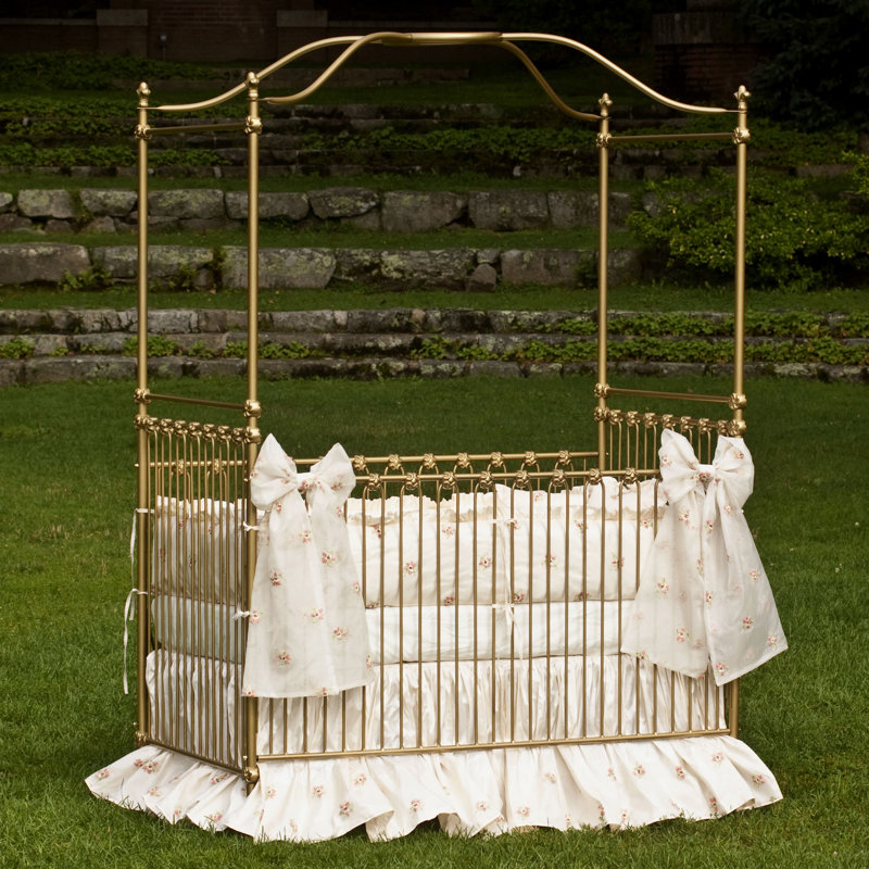 gold canopy crib