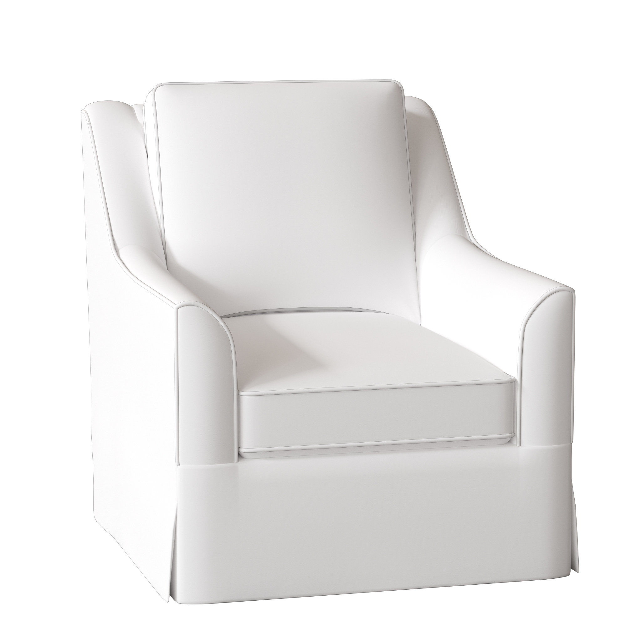 white swivel chair