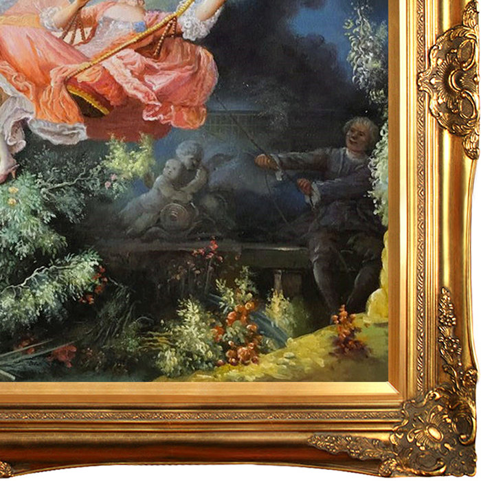 The Swing C 1765 By Jean Honore Fragonard Framed Painting On Canvas