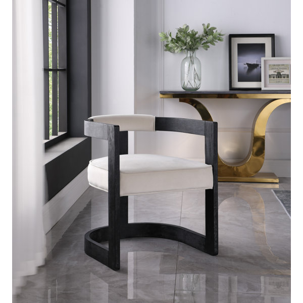 BOWERY HILL Upholstered Dining Side Chair in Cappuccino and Tan Set of 2 BOWERY HILL Upholstered Dining Side Chair in Cappuccino and Tan Set of 2