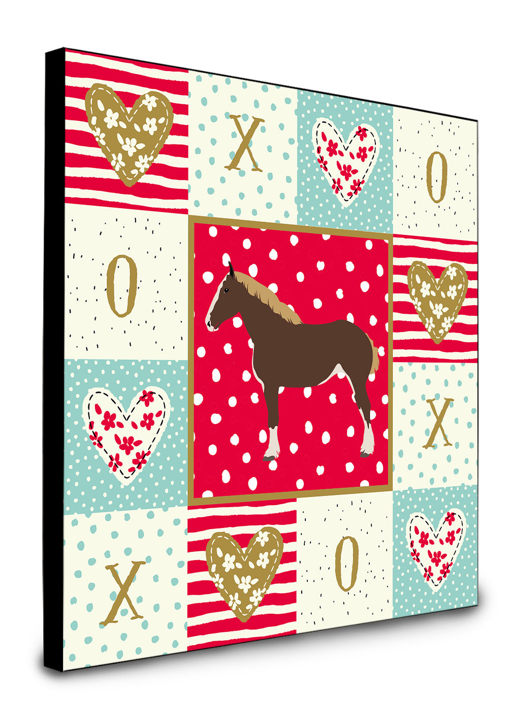 The Holiday Aisle Dominica Percheron Horse Artwork Wall Panel Wayfair