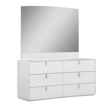 House Of Hampton Withrow Wooden Glamorous Beveled Dresser Mirror Wayfair