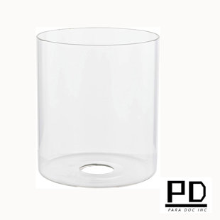 eumyviv cylinder clear bubble glass lamp shade