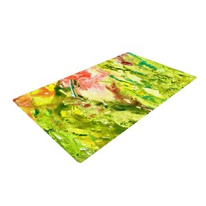 Rosie Brown Thumb Paint Lime/Green Area Rug