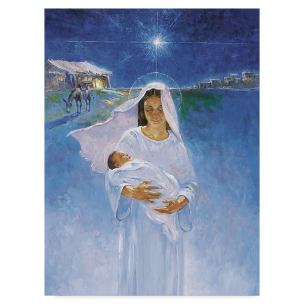 Trademark Art Mary With Jesus Oil Painting Print On Wrapped