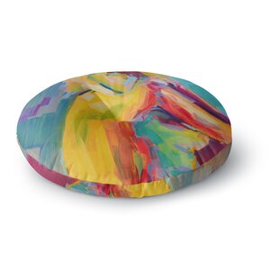 Cecibd Abstract Round Floor Pillow