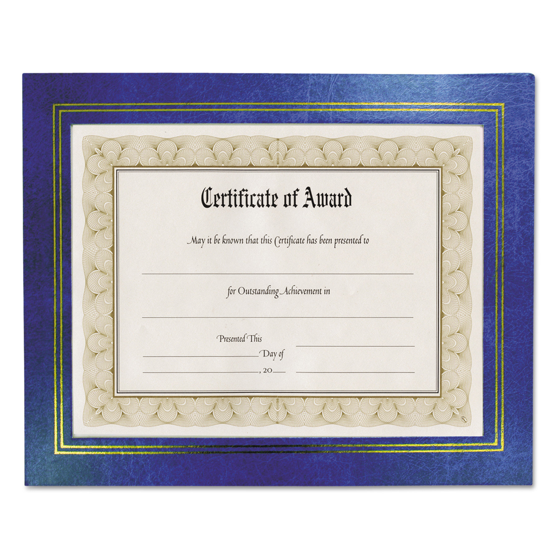 18 Black w// Gold Trim NuDell 8.5 x 11 Economy EZ Mount Document Frame with Plastic Face VALUE PACK