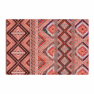 Victoria Krupp Native American Art Illustration Pink/Orange Area Rug