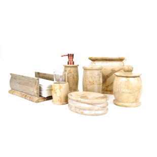 Go to store & view more images Nature Home Decor Pacific 7-Piece Bathroom Accessory Set