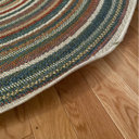 Beachcrest Home Tavion Geometric Indoor / Outdoor Area Rug in Blue/Gray ...