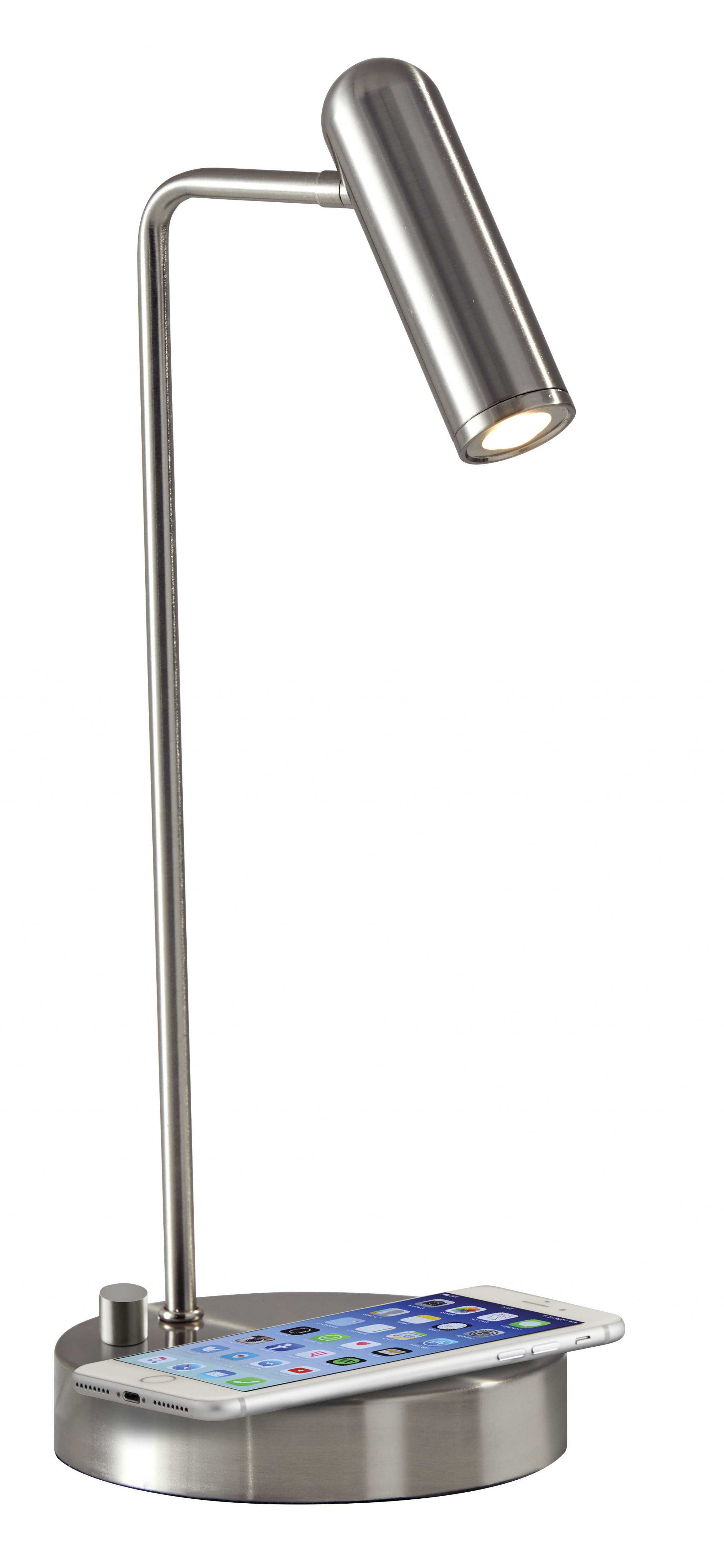 silver desk lamp