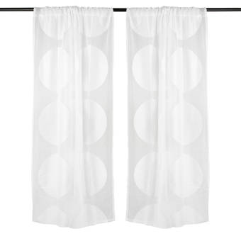 Darby Home Co Haughton Polka Dots Semi Sheer Rod Pocket Single Curtain Panel Wayfair