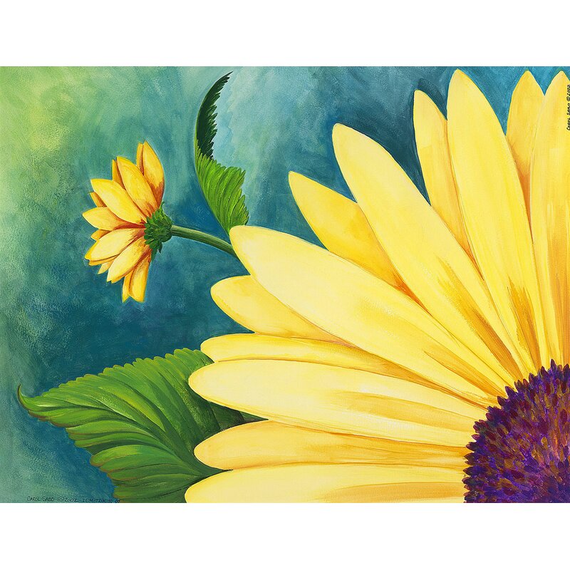 August Grove Sunflowers Acrylic Painting Print On Canvas Wayfair