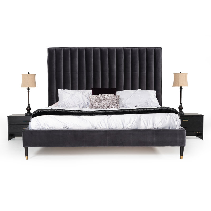 Everly Quinn Colson Modern Upholstered Platform Bed Wayfair