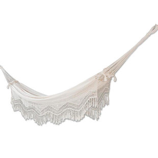 Go to store & view more images Novica Cotton Tree Hammock