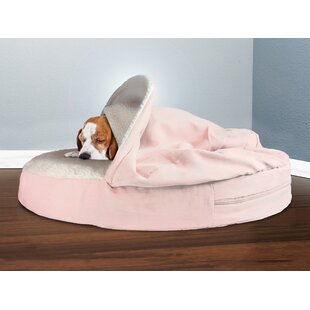 blush pink dog bed