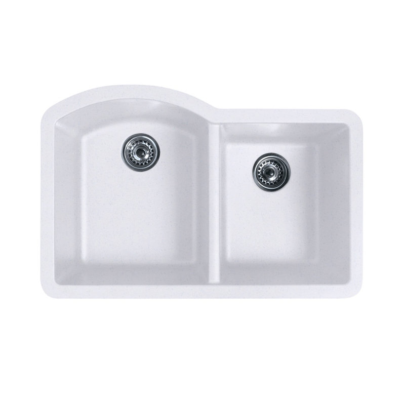 swanstone 32" x 21" double basin undermount kitchen sink & reviews swanstone 32" x 21" double basin undermount kitchen sink & reviews