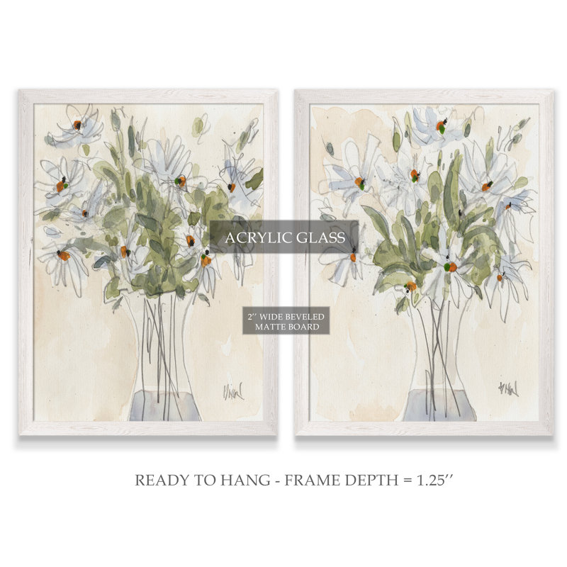 Daisy Just Because I By Vincent Van Gogh 2 Piece Picture Frame