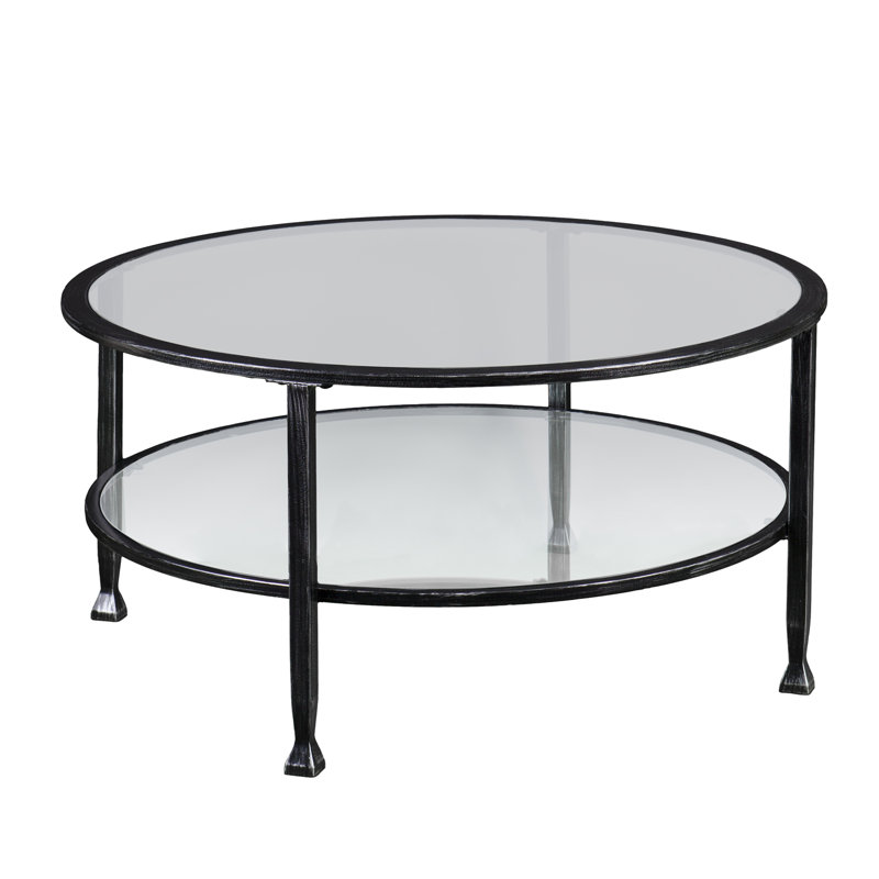 Casas Metal And Glass Round Coffee Table Reviews Joss Main Default Name