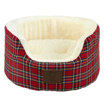 tartan cat bed