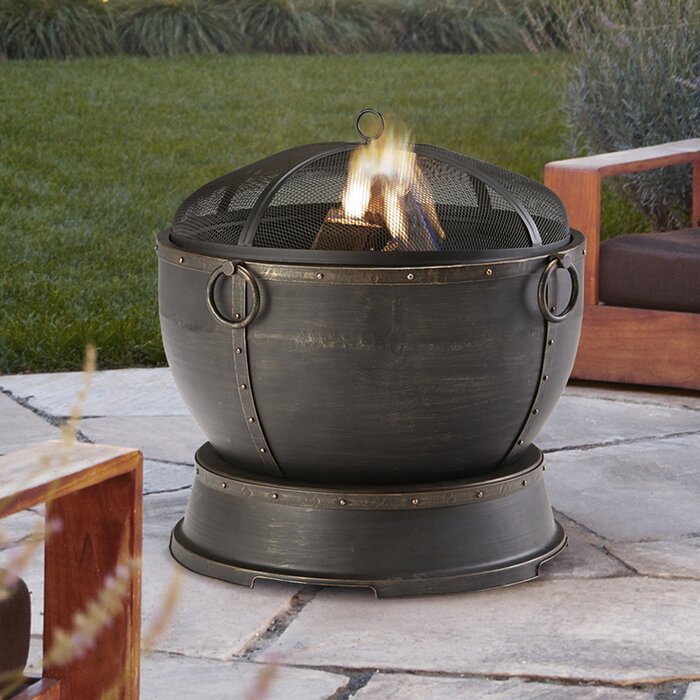 Ebern Designs Throwback Steel Wood Burning Fire Pit Reviews