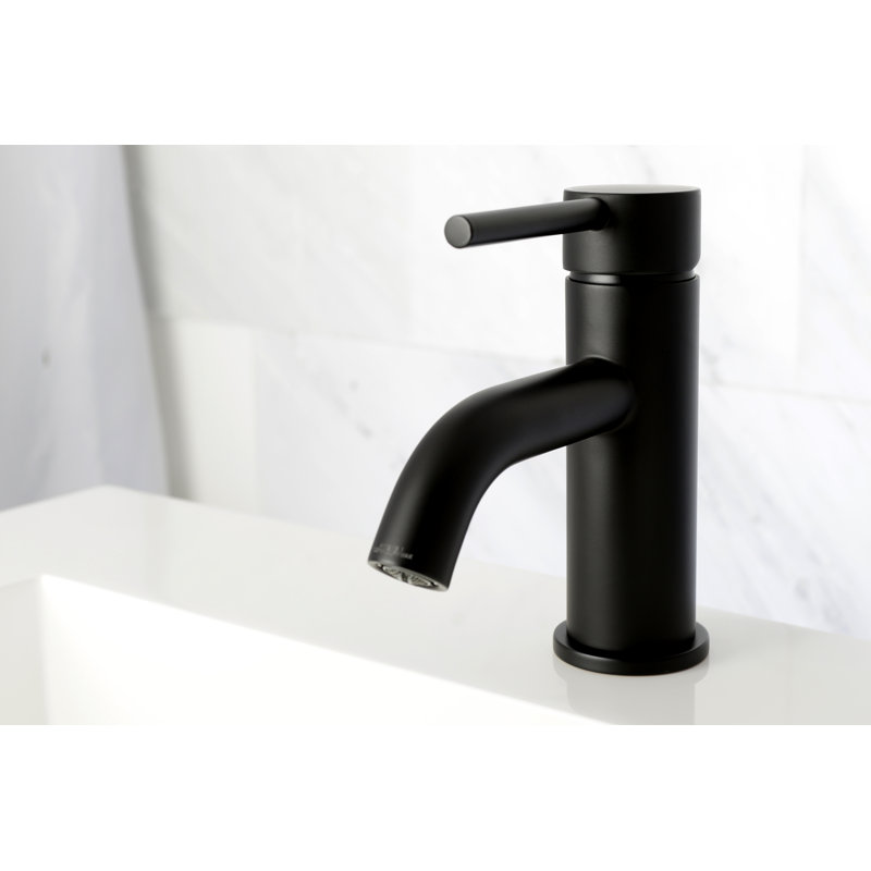 Kingston Brass Concord Single Hole Bathroom Faucet With Drain