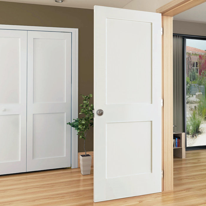 Paneled Solid Wood Painted Shaker Standard Door