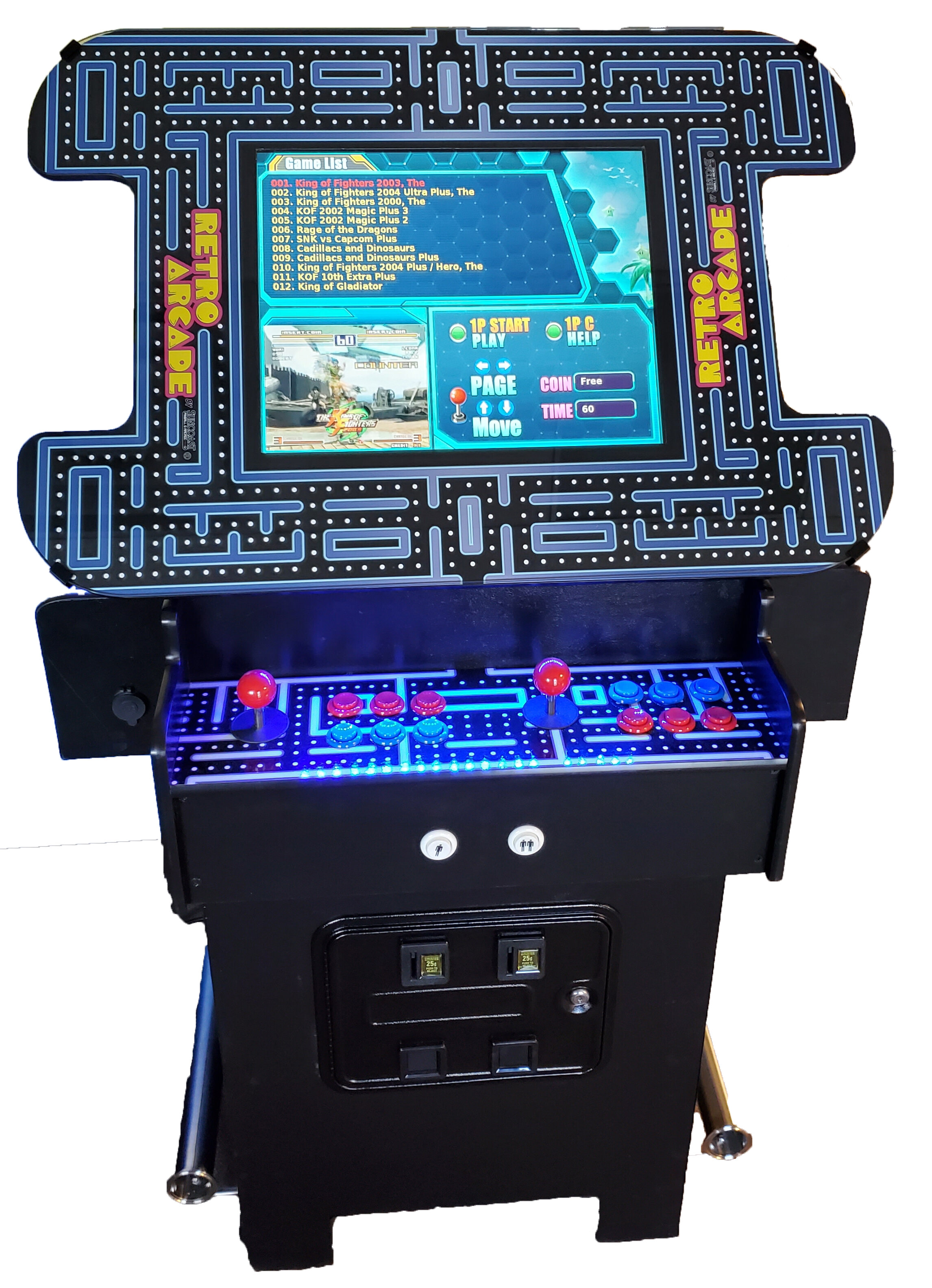 Suncoast Arcade Premium 3 Sided Pub Height Cocktail Arcade Game Wayfair