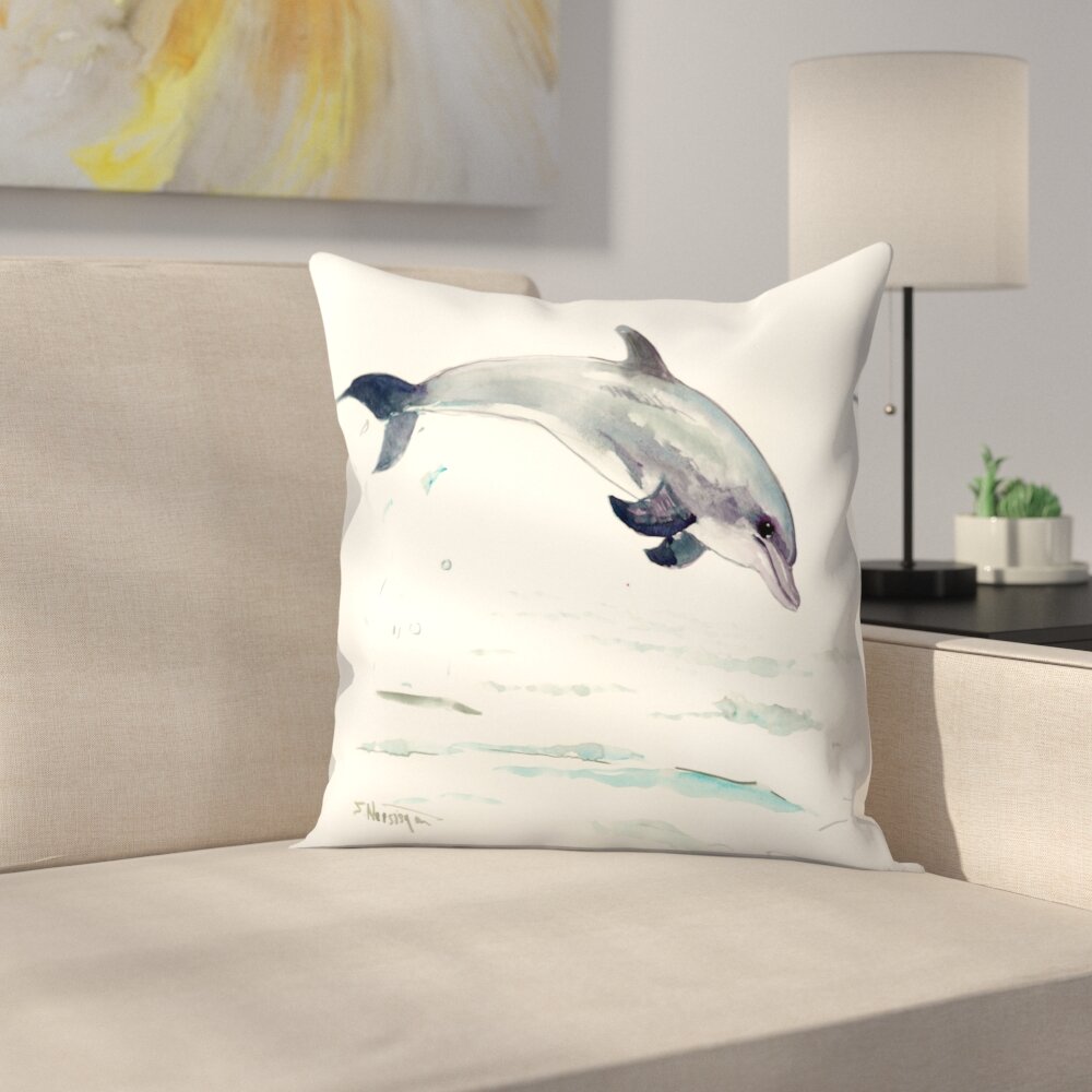 East Urban Home Dolphin Throw Pillow 