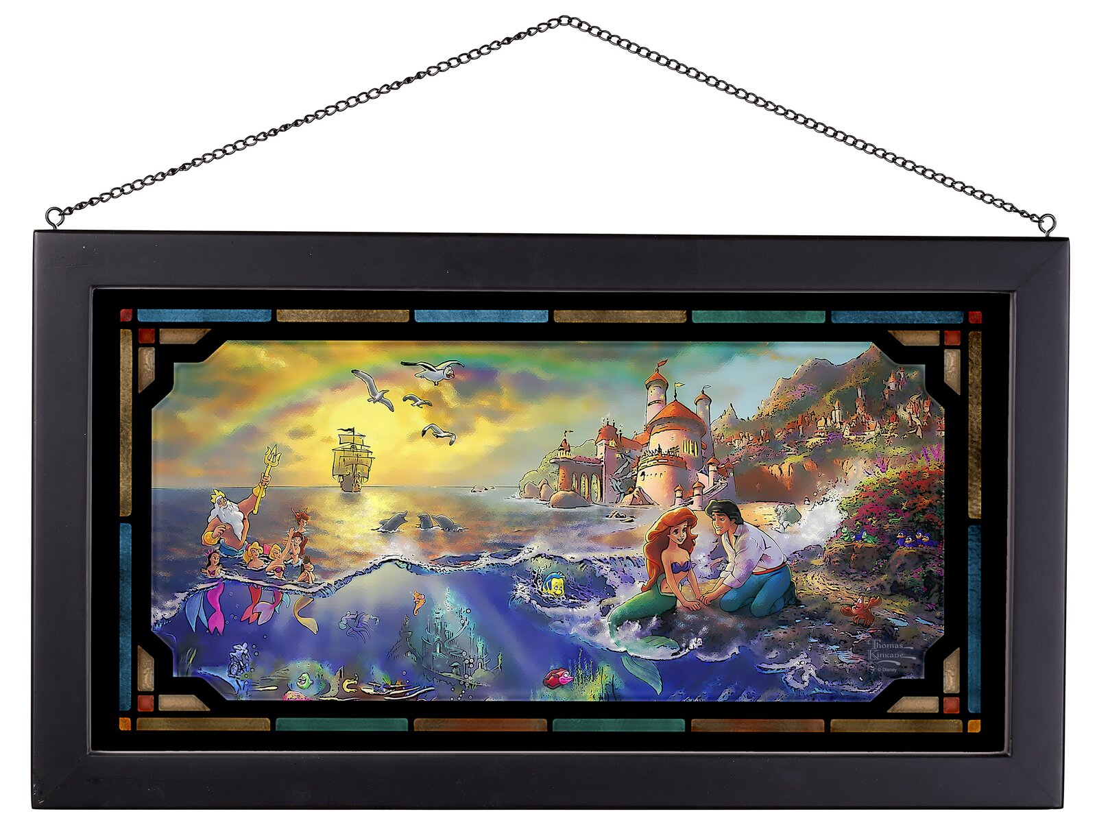 Disneys the Little Mermaid by Thomas Kinkade - Picture Frame Painting