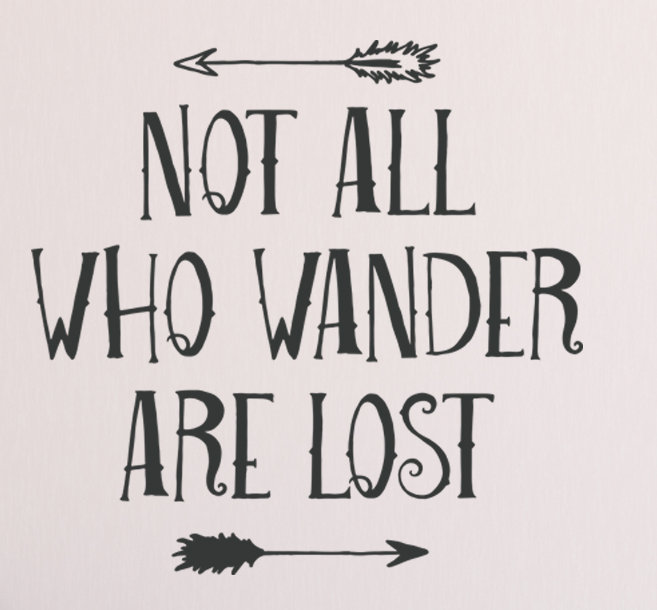 Wallums Wall Decor Not All Who Wander Are Lost Wall Decal Wayfair