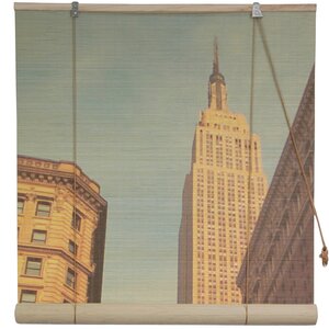 Empire State Building Bamboo Roller Blind