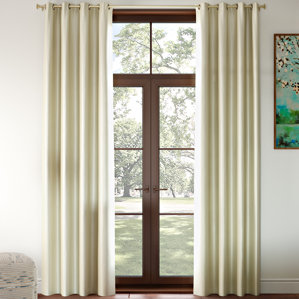 Gainer Basic Solid Blackout Thermal Grommet Curtain Panels (Set of 2)