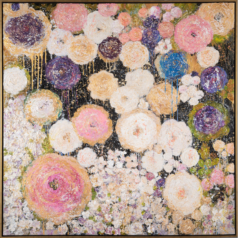 'English Garden' by Lenore Gimpert - Picture Frame Painting Print on Canvas