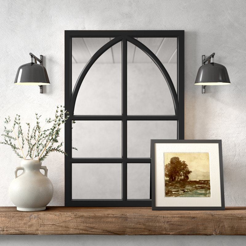 Andy Modern Wood Framed Wall Beveled Accent Mirror Reviews Birch Lane