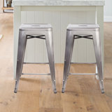Purcell Backless Metal 24 Bar Stool (Set of 2) by Williston Forge