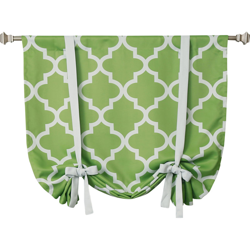Viv Rae Ginsburg Moroccan Semi Sheer Print Tie Up Shade