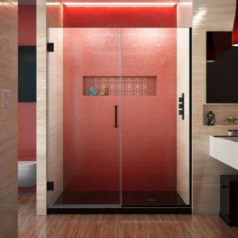 58 X 78 Hinged Frameless Shower Door Reviews Allmodern