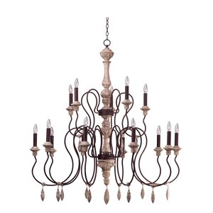 Valmer 15-Light Candle-Style Chandelier